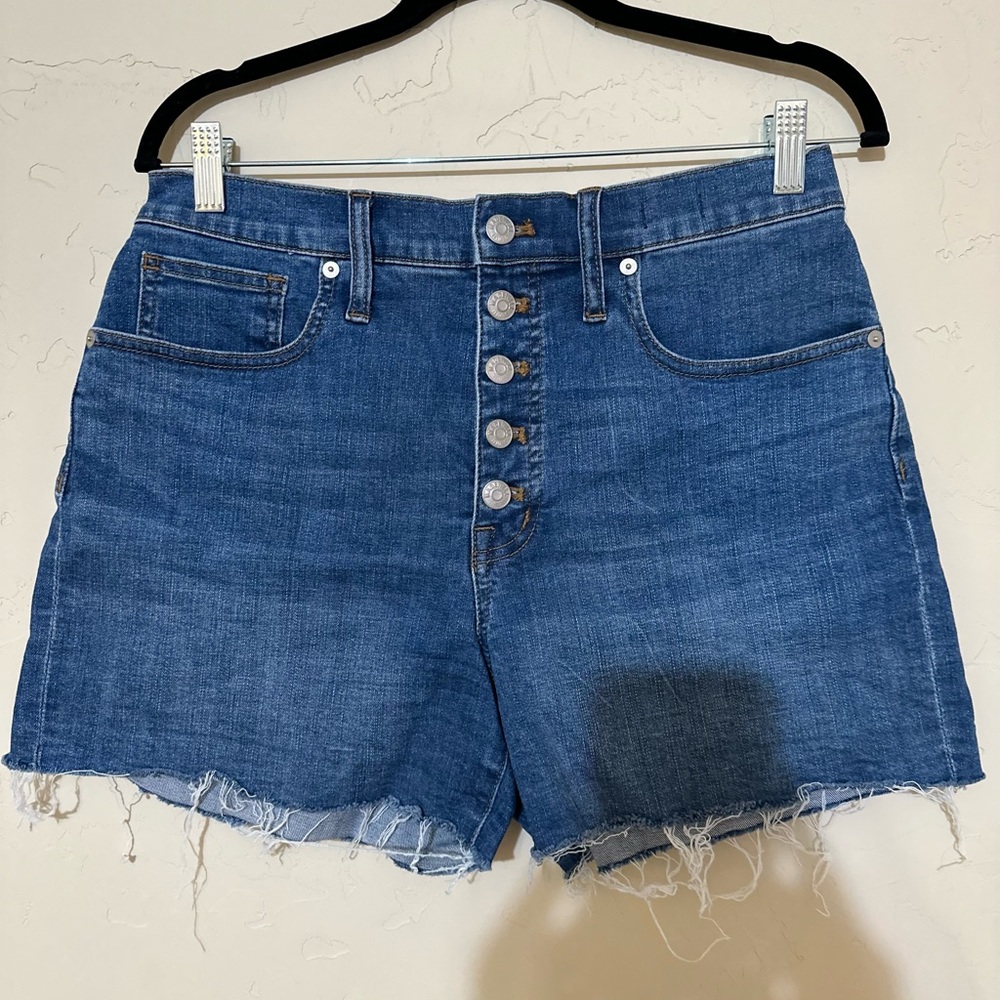 Madewell high rise denim shorts
